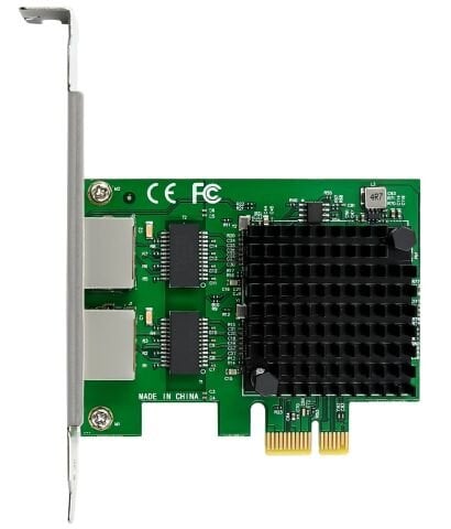 Intel i226-T2 Dual Port 2.5G Ethernet Kartı - PCIe x1 RJ45 | Stornet