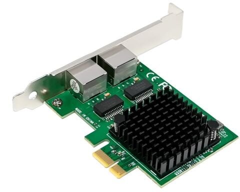 Intel i226-T2 Dual Port 2.5G Ethernet Kartı - PCIe x1 RJ45 | Stornet