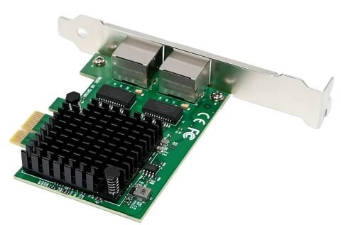 Intel i226-T2 Dual Port 2.5G Ethernet Kartı - PCIe x1 RJ45 | Stornet