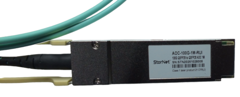 Cisco MSA Uyumlu 100G QSFP28 AOC Aktif Optik Kablo - 1 Metre | Stornet